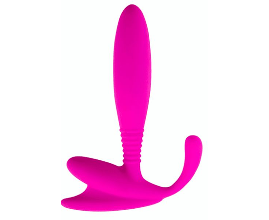 Розовый стимулятор простаты Beginner P-Spot Massager - 12 см., фото 