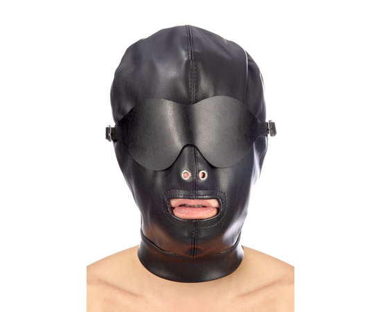 Маска-шлем с отверстием для рта и съемными шорами, фото 