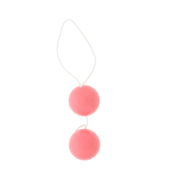 Розовые вагинальные шарики Vibratone DUO-BALLS, Цвет: розовый, фото 