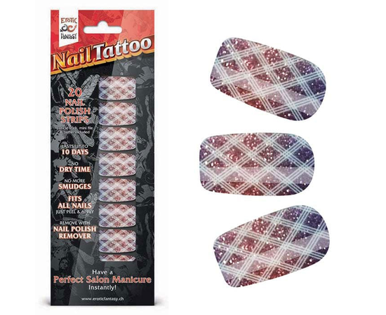 Набор лаковых полосок для ногтей Блестящий градиент Nail Foil, Цвет: серый, фото 