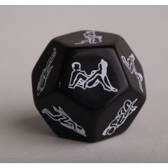 Чёрные игровые кости с позициями Камасутры, Цвет: черный, фото 