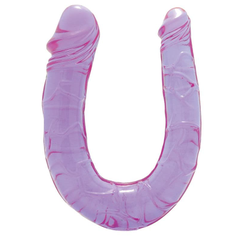 Анально-вагинальный стимулятор Double Mini Dong Twin Head Lavender - 30 см., Цвет: фиолетовый, фото 