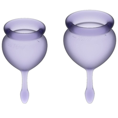 Набор менструальных чаш Satisfyer Feel good Menstrual Cup, Цвет: фиолетовый, фото 