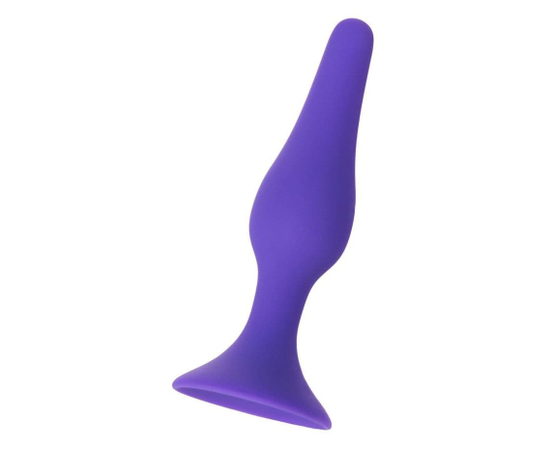 Фиолетовая анальная пробка - 12,5 см., фото 
