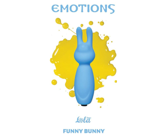 Мини-вибратор Emotions Funny Bunny, Цвет: нежно-голубой, фото 