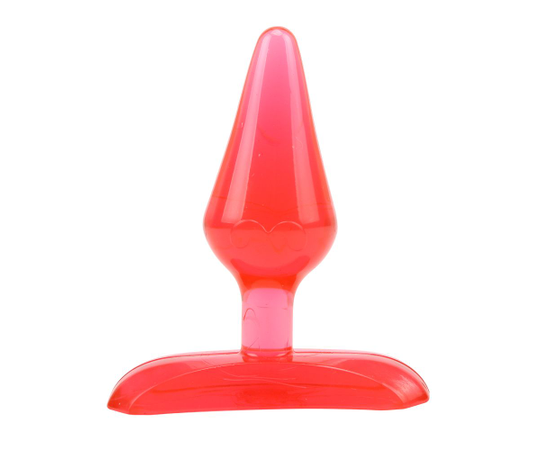 Красная анальная пробка Gum Drops Plug - 6,6 см., фото 