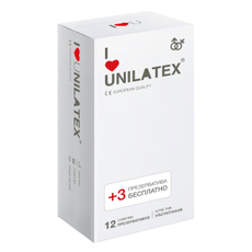 Ультратонкие презервативы Unilatex Ultra Thin - 12 шт. + 3 шт. в подарок, фото 