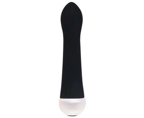 Черный вибратор Fashion Succubi Caressing Vibe - 14,5 см., фото 