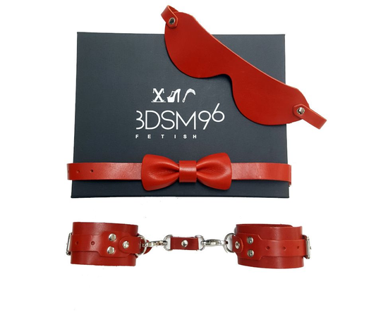 БДСМ-набор в красном цвете "Джентльмен", фото 
