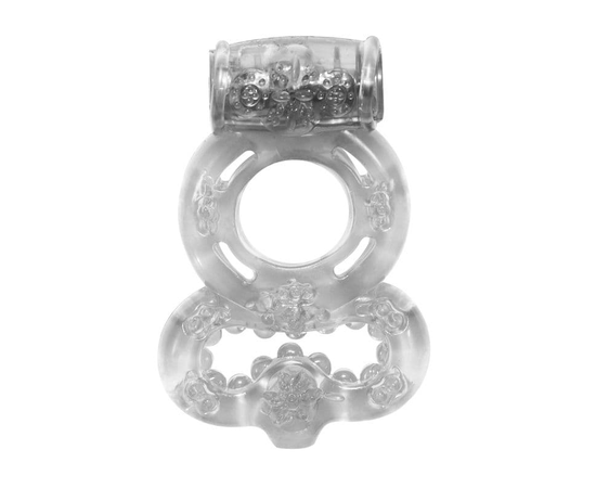 Прозрачное эрекционное кольцо Rings Treadle с подхватом, фото 