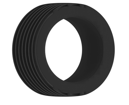 Чёрное эрекционное кольцо No.42 Cockring, фото 
