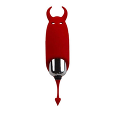 Красный вибростимулятор Devol Mini Vibrator - 8,5 см., фото 