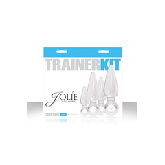 Набор из 4 прозрачных анальных пробок Jolie Trainer Kit, фото 