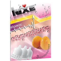 Презервативы Luxe "Сексреаниматор" с ароматом абрикоса - 3 шт., фото 