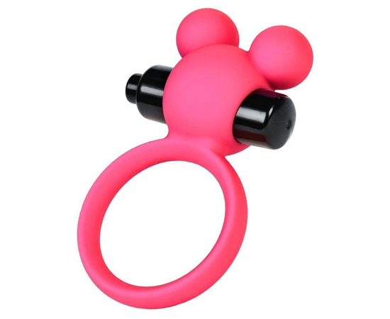 Розовое виброкольцо на пенис A-Toys, фото 