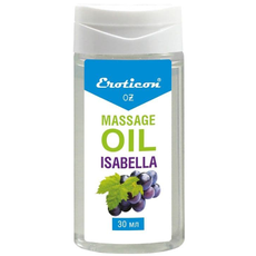 Массажное масло Isabella с ароматом винограда «Изабелла» - 30 мл., фото 