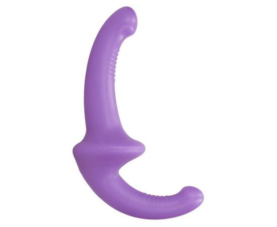 Безремневой страпон Silicone Strapless Strapon, Цвет: фиолетовый, фото 