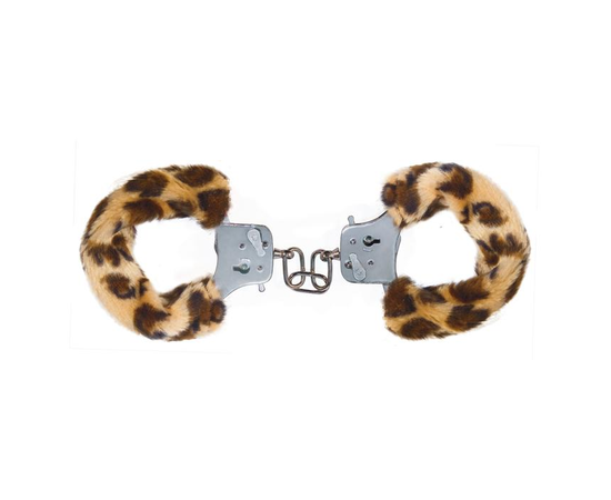 Наручники с леопардовым мехом Furry Fun Cuffs Leopard, фото 