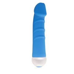 Вибратор FASHION SUCCUBI - 14,5 см., Цвет: голубой, фото 