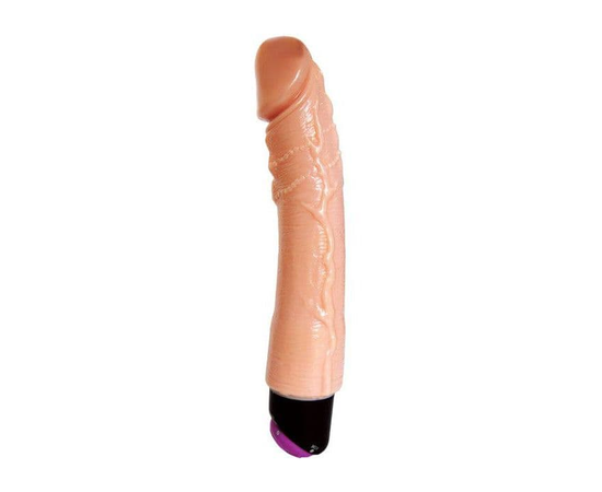 Вибратор телесного цвета Realistic Cock Vibe - 20 см., фото 