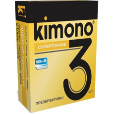 Супертонкие презервативы KIMONO - 3 шт., фото 