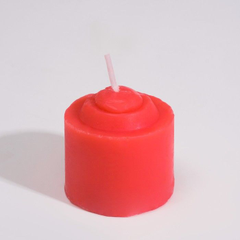 Свеча для БДСМ «Роза», Длина: 3.20, Цвет: красный, фото 