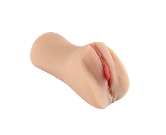 Телесный мастурбатор-вагина с пышными половыми губами, фото 