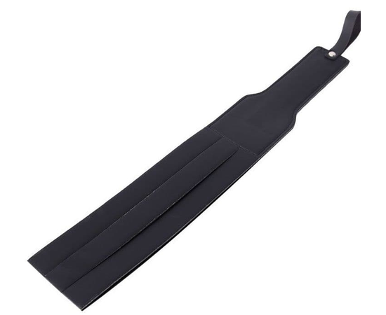 Черная удлиненная гладкая шлепалка - 37 см., фото 