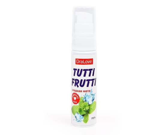 Гель-смазка Tutti-frutti со вкусом сладкой мяты - 30 гр., фото 