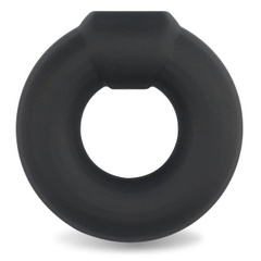 Черное эрекционное кольцо Ultra Soft Platinum Cure Silicone Cockring, фото 