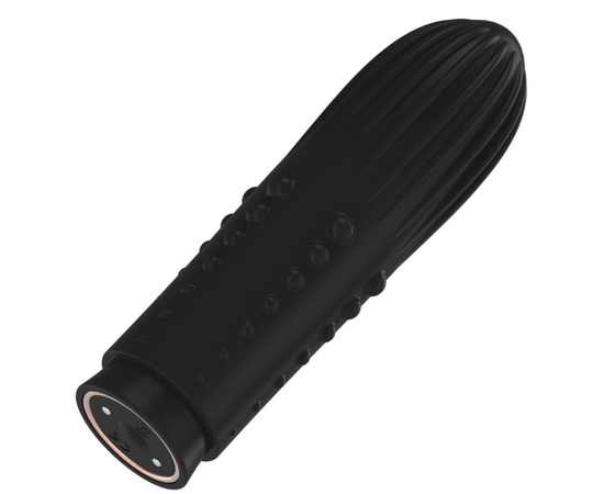 Вибропуля Turbo Rechargeable Bullet Lush - 9,8 см., Цвет: черный, фото 