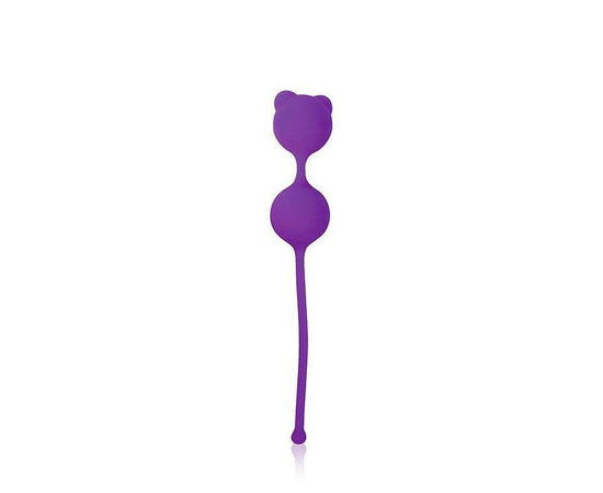 Фиолетовые вагинальные шарики с ушками Cosmo, Цвет: фиолетовый, фото 