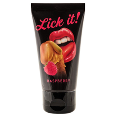 Съедобная смазка Lick It с ароматом малины - 50 мл., фото 
