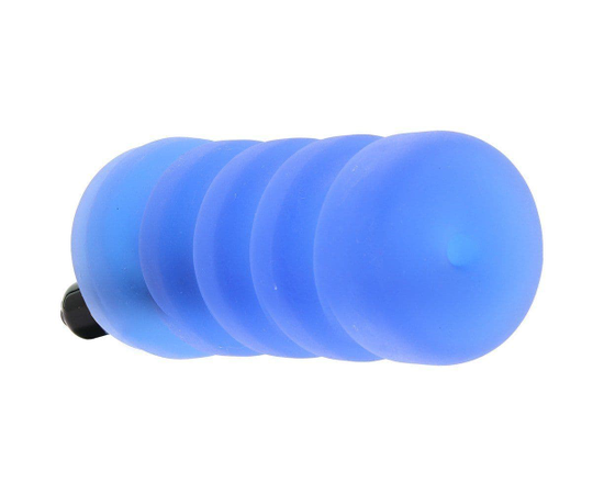 Голубой мастурбатор с вибрацией Zolo Backdoor Squeezable Vibrating Stroker, фото 