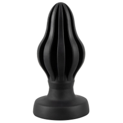 Черная анальная пробка Super Soft Butt Plug - 11,1 см., фото 