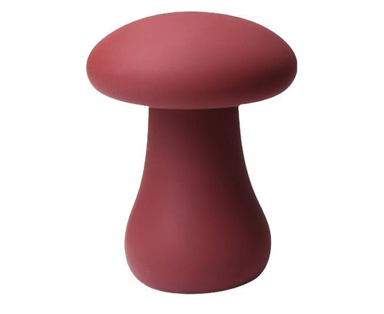 Красный перезаряжаемый клиторальный стимулятор-грибочек Oyster Mushroom, Длина: 7.40, Цвет: красный, фото 