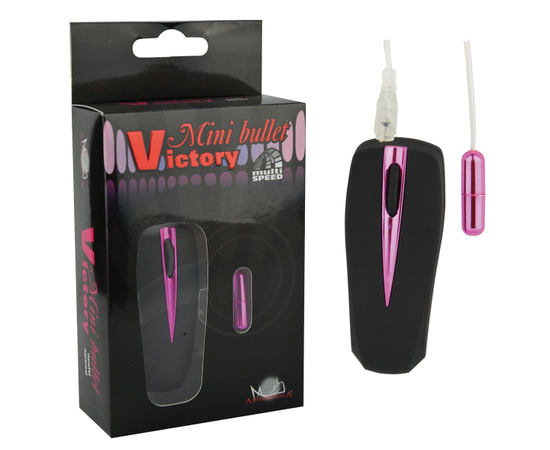 Розовая вибропуля Victory Mini Bullet, фото 