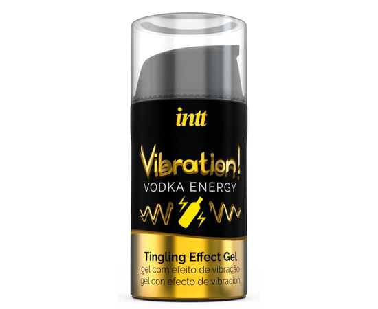 Жидкий интимный гель с эффектом вибрации Vibration! Vodka Energy - 15 мл., фото 