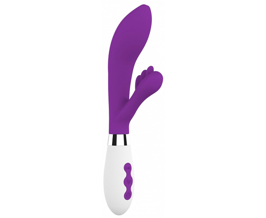 Фиолетовый вибратор-кролик Agave - 23,1 см., фото 