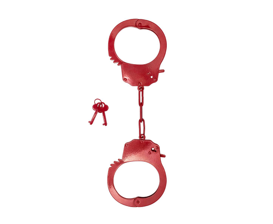 Стальные наручники Le Frivole, Цвет: красный, фото 