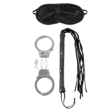 Набор для эротических игр Lover's Fantasy Kit - наручники, плетка и маска, фото 