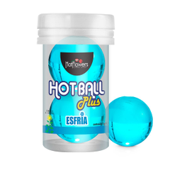 Лубрикант на масляной основе HotFlowers Hot Ball Plus с охлаждающим эффектом, фото 