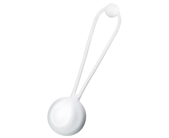 Белый вагинальный шарик LILY, фото 
