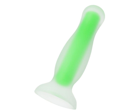 Зеленая, светящаяся в темноте анальная втулка Mortimer Glow - 12,5 см., фото 