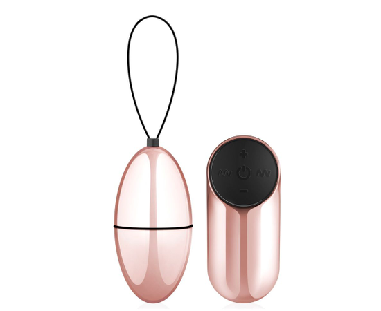 Розовое виброяйцо New Vibrating Egg с пультом ДУ, фото 