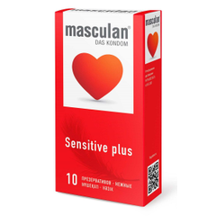 Презервативы Masculan Sensitive plus, Длина: 19.00, Объем: 10 шт., фото 