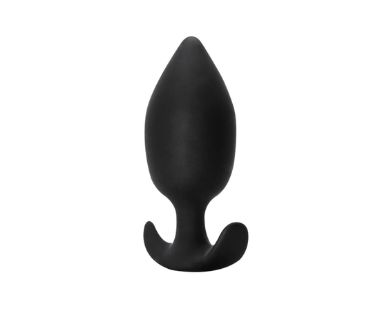 Чёрная анальная пробка Insatiable - 10,5 см., фото 
