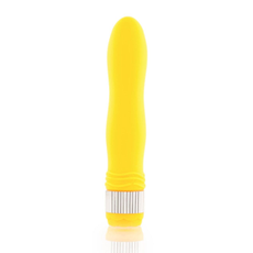 Желтый водонепроницаемый вибратор - 21,5 см., фото 