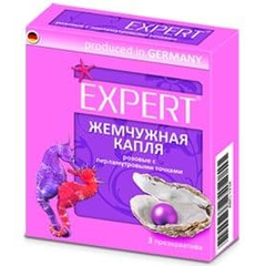 Презервативы Expert "Жемчужная капля" с точечной текстурой - 3 шт., фото 