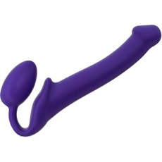 Фиолетовый безремневой страпон Silicone Bendable Strap-On, Длина: 24.50, Цвет: фиолетовый, Размер: M, фото 
